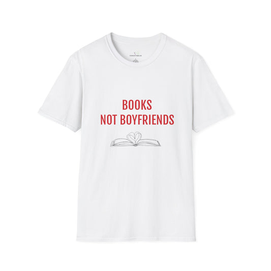 'Books Not Boyfriends' Feminist T-Shirt